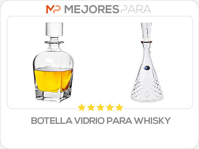 botella vidrio para whisky