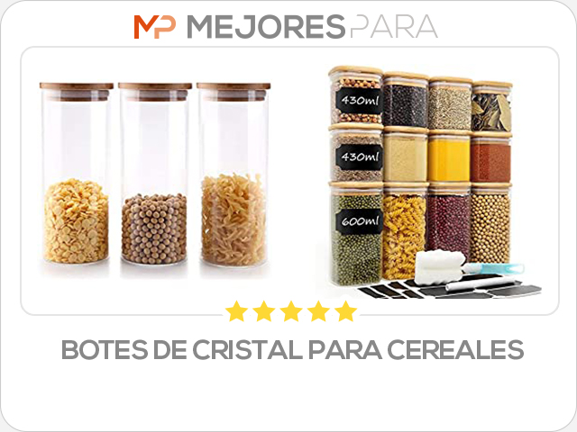 botes de cristal para cereales