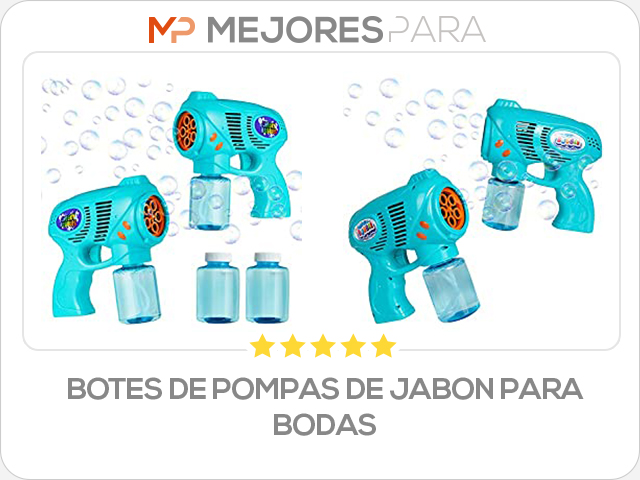 botes de pompas de jabon para bodas