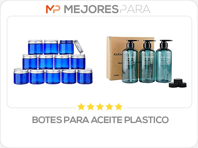 botes para aceite plastico