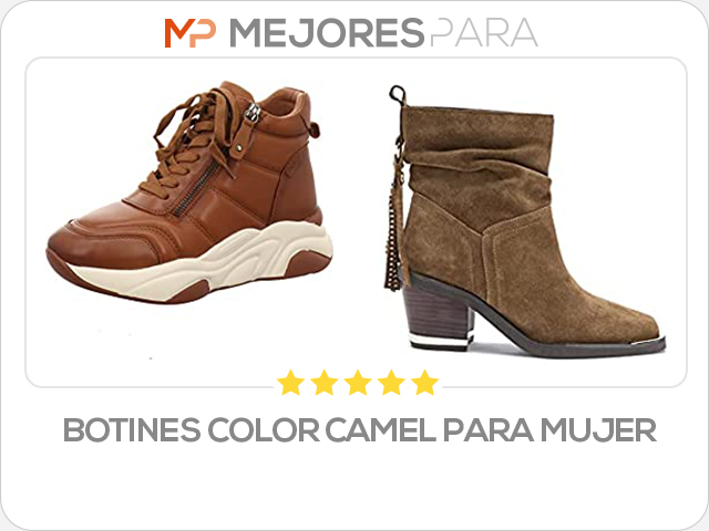 botines color camel para mujer