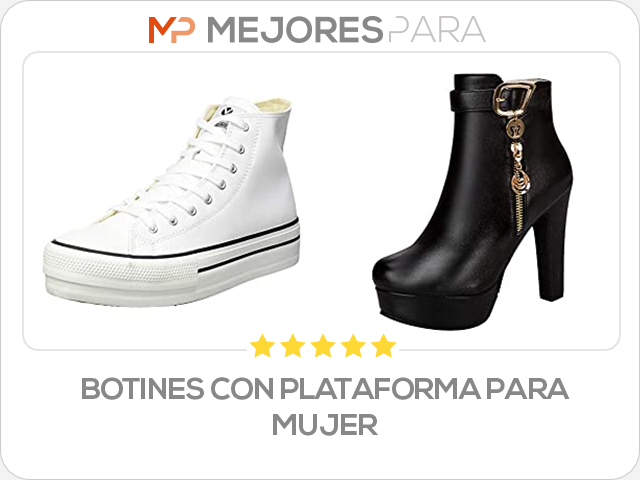 botines con plataforma para mujer