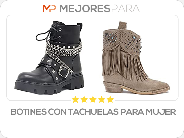 botines con tachuelas para mujer