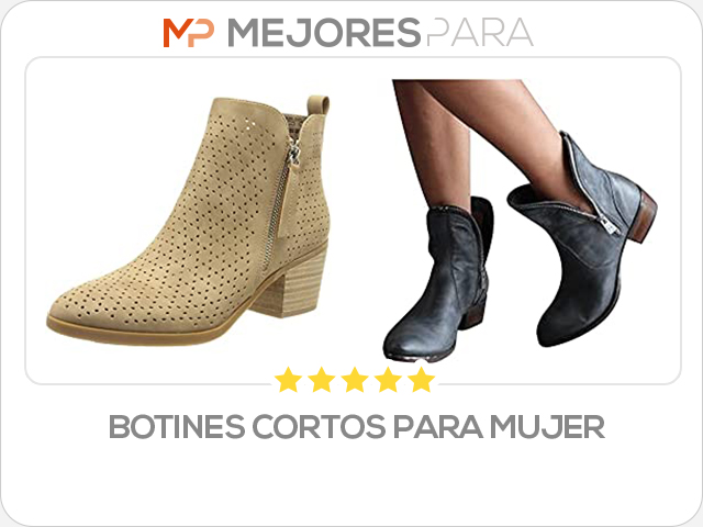 botines cortos para mujer