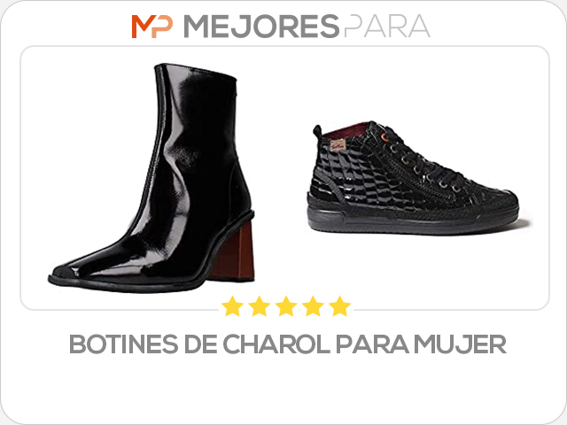 botines de charol para mujer