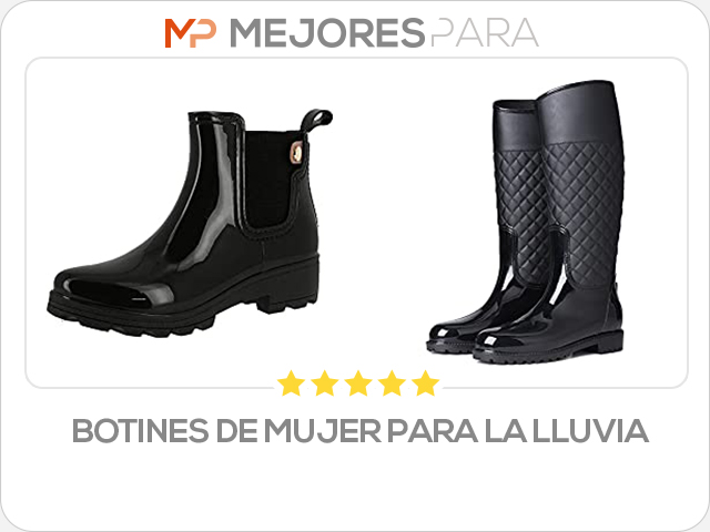 botines de mujer para la lluvia