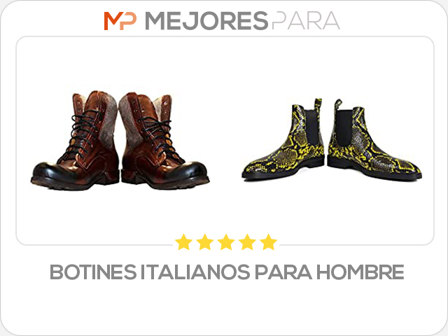 botines italianos para hombre