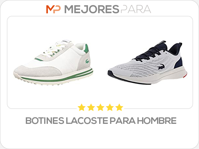 botines lacoste para hombre