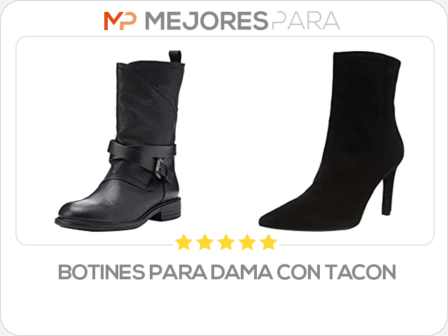 botines para dama con tacon