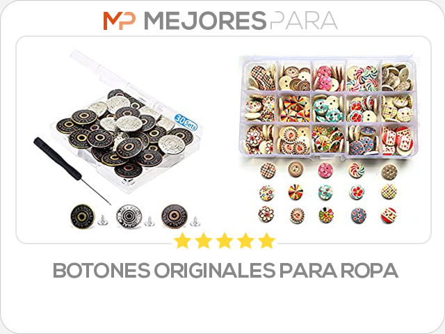 botones originales para ropa