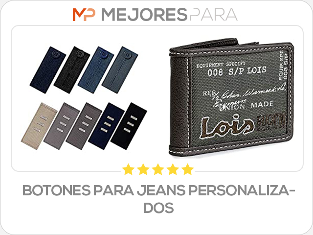 botones para jeans personalizados