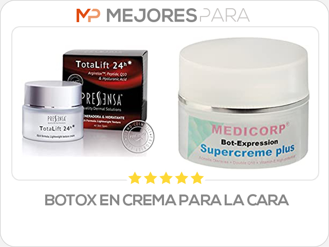 botox en crema para la cara