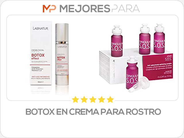 botox en crema para rostro