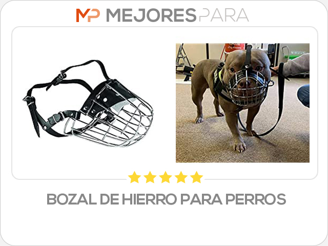 bozal de hierro para perros