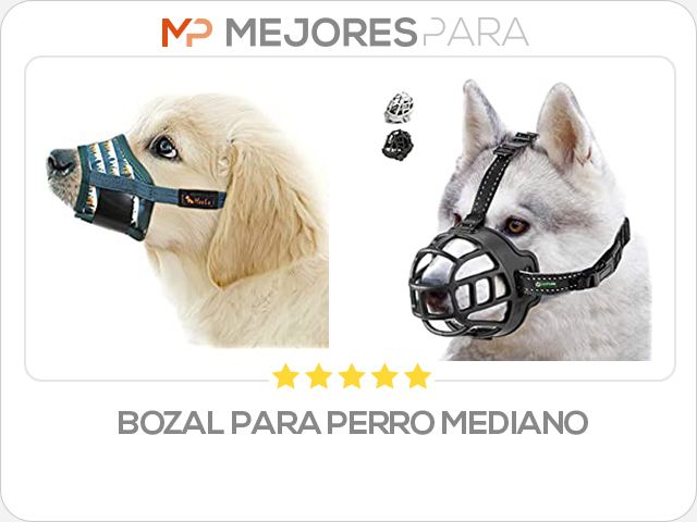 bozal para perro mediano