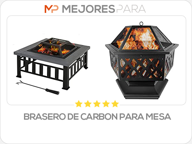 brasero de carbon para mesa