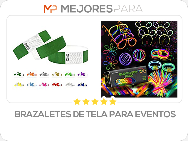 brazaletes de tela para eventos