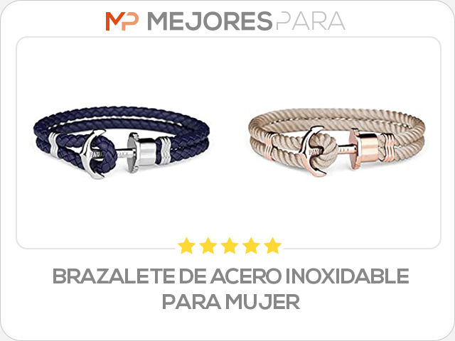 brazalete de acero inoxidable para mujer