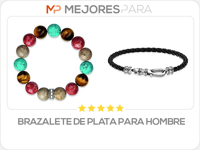 brazalete de plata para hombre