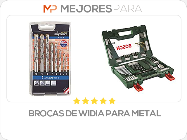 brocas de widia para metal