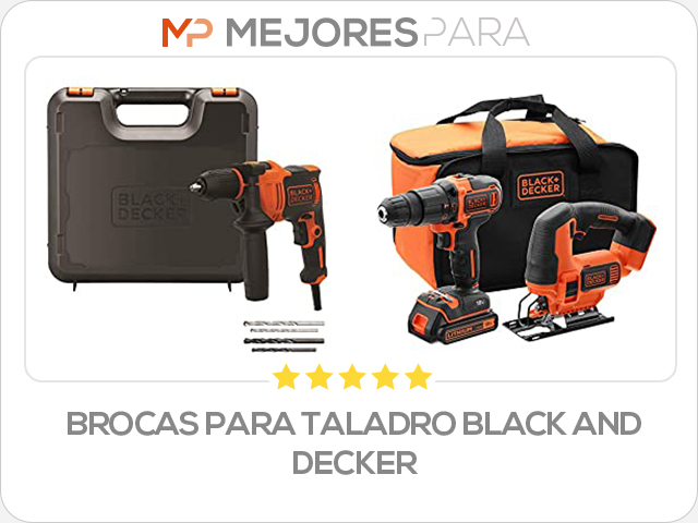 brocas para taladro black and decker