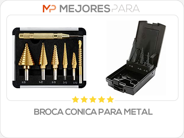 broca conica para metal