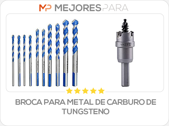 broca para metal de carburo de tungsteno