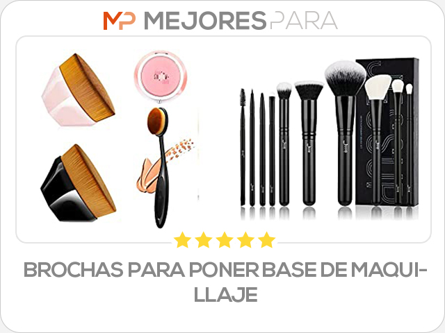 brochas para poner base de maquillaje