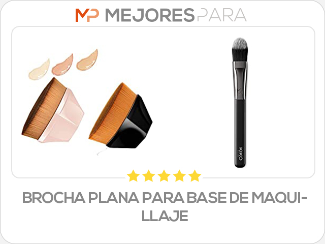 brocha plana para base de maquillaje