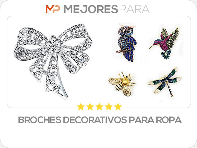 broches decorativos para ropa