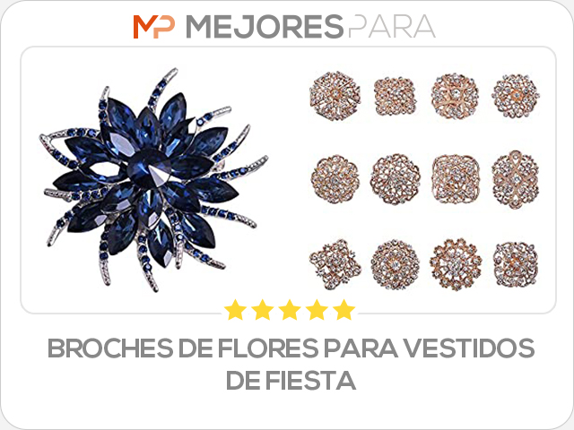 broches de flores para vestidos de fiesta