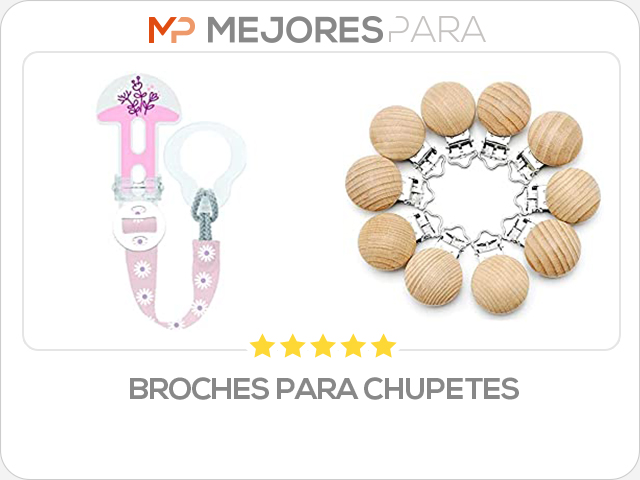 broches para chupetes