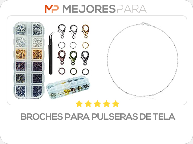 broches para pulseras de tela