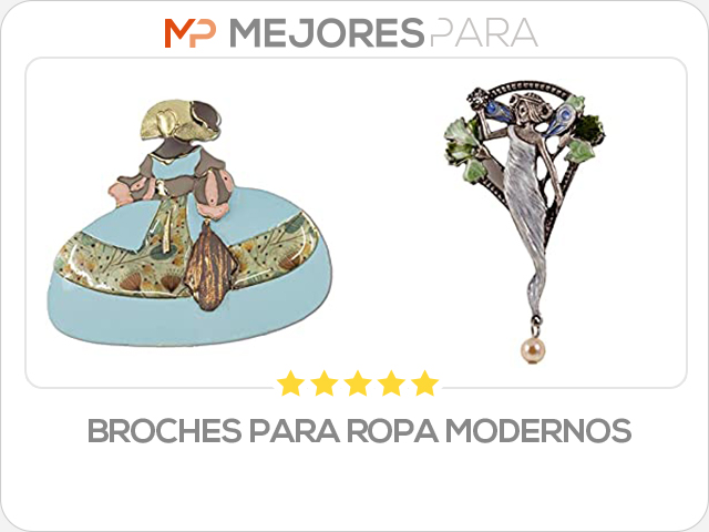 broches para ropa modernos