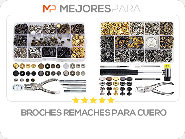 broches remaches para cuero