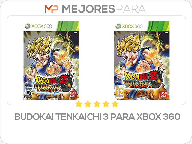 budokai tenkaichi 3 para xbox 360