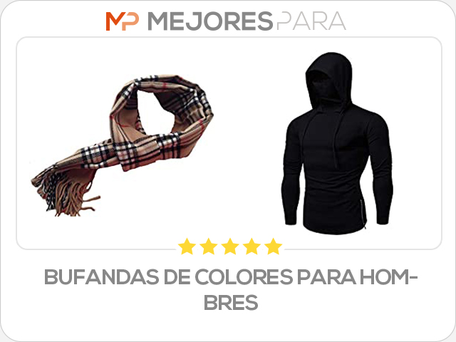 bufandas de colores para hombres