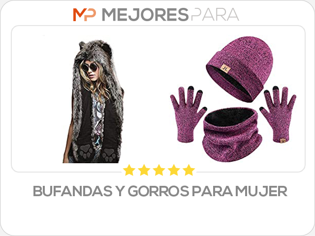 bufandas y gorros para mujer