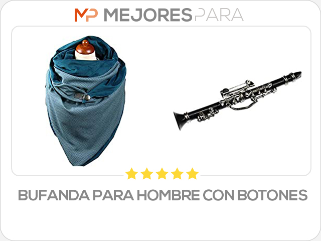 bufanda para hombre con botones