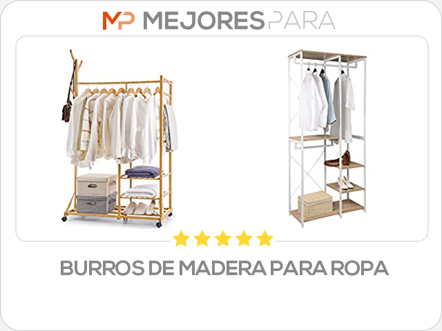 burros de madera para ropa