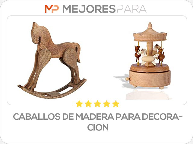 caballos de madera para decoracion