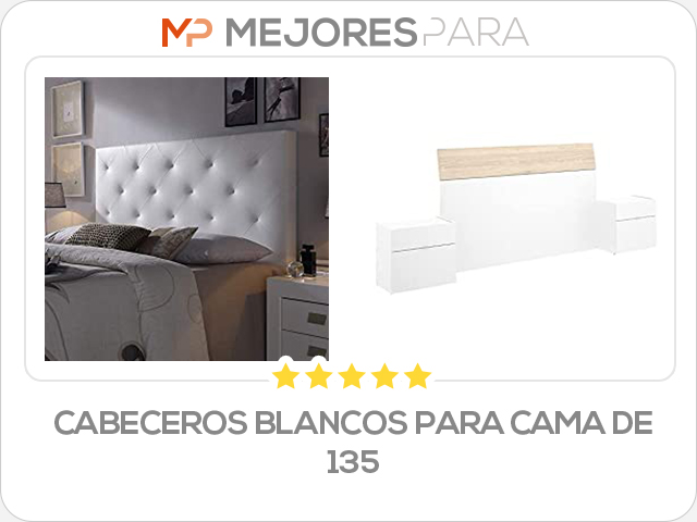 cabeceros blancos para cama de 135