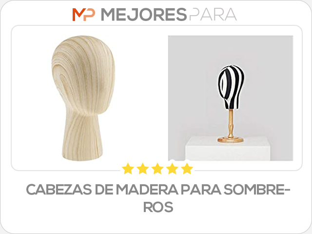 cabezas de madera para sombreros