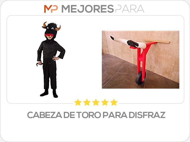 cabeza de toro para disfraz