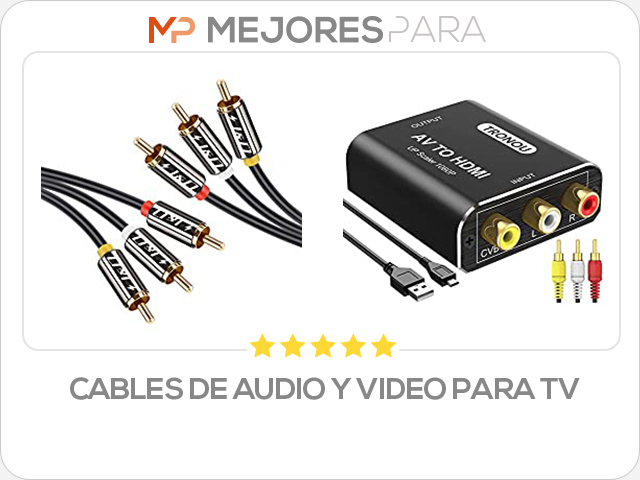 cables de audio y video para tv