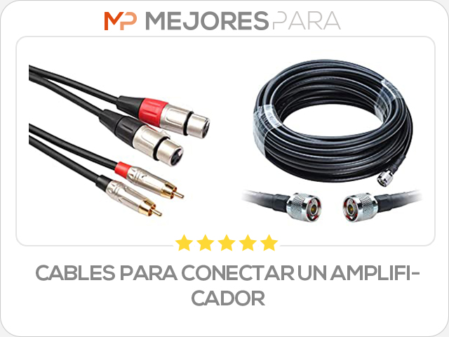 cables para conectar un amplificador