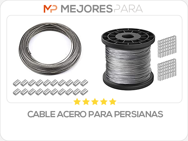 cable acero para persianas