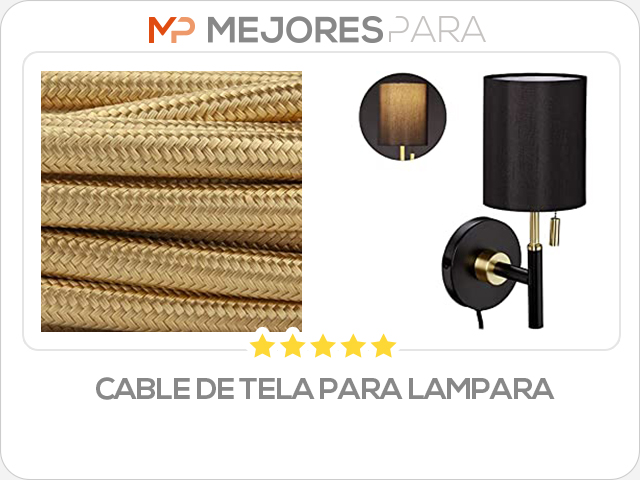 cable de tela para lampara