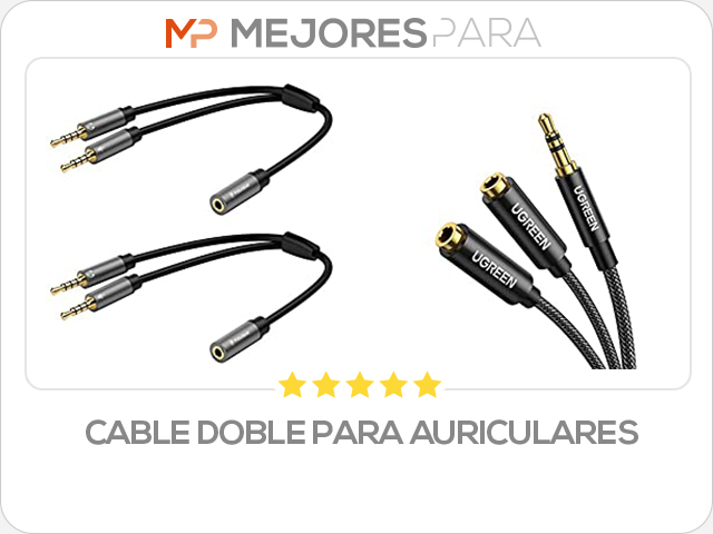 cable doble para auriculares