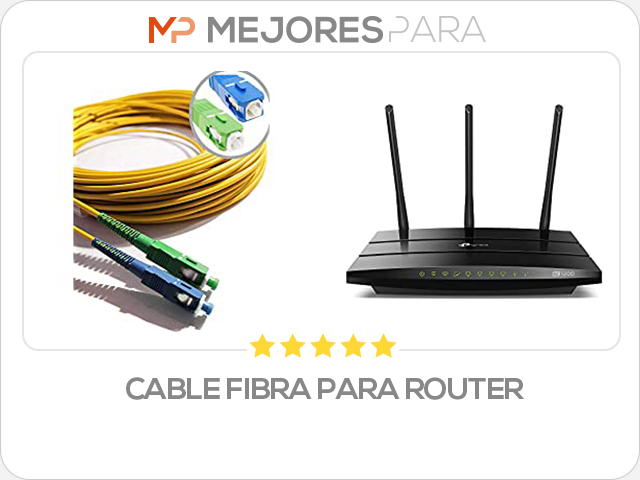 cable fibra para router